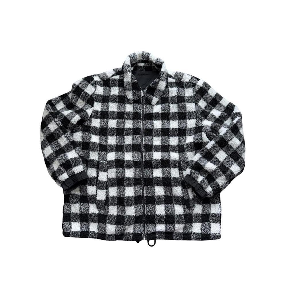 UGG Mace reversible sherpa jacket  XXL New Without Tag Black White